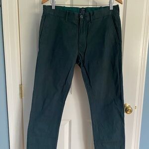 J.Crew The Driggs dark teal pant
